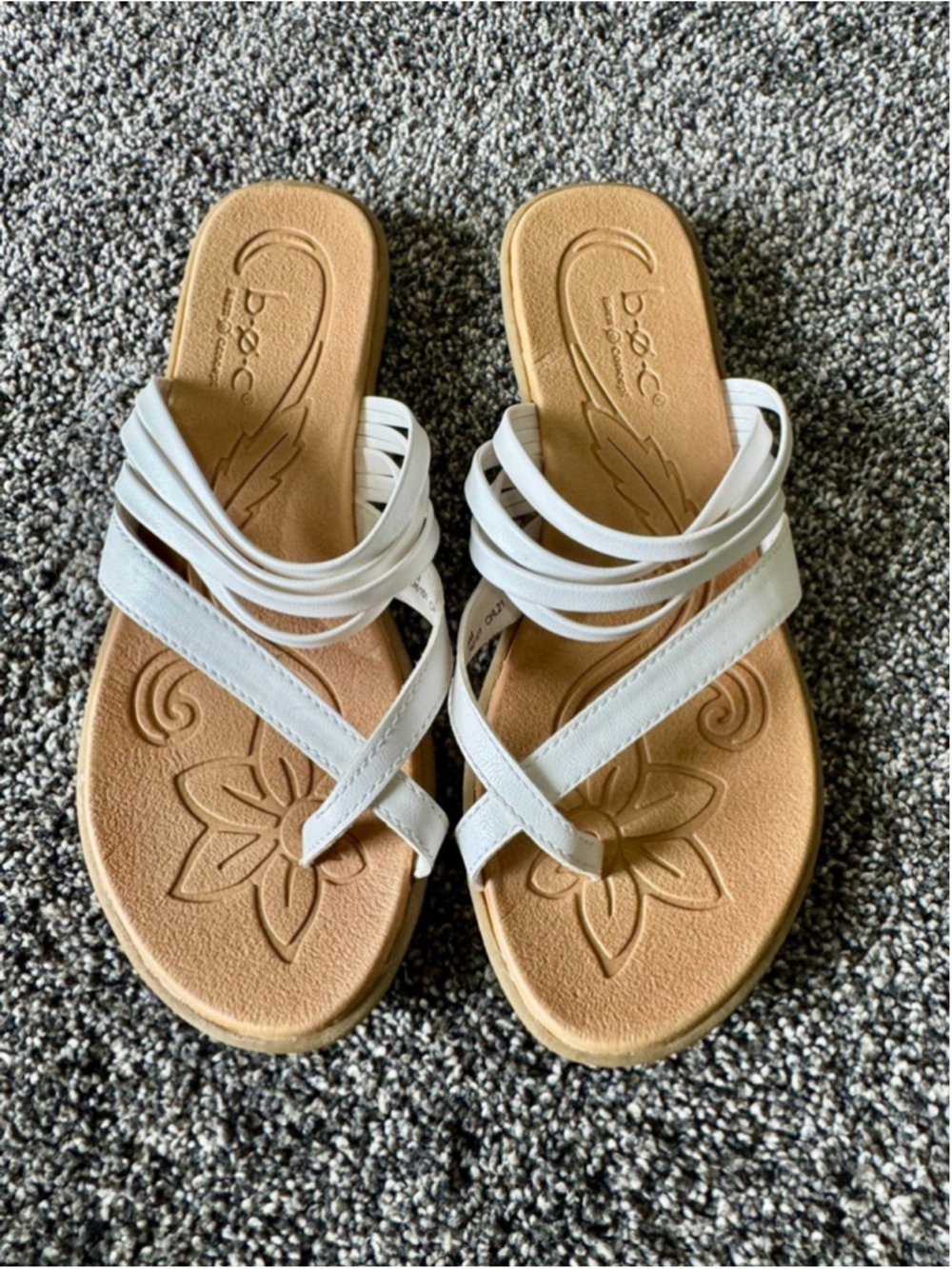 Women's B.O.C. Alisha Strappy Sandals in White Size 8 - Picture 3 of 10